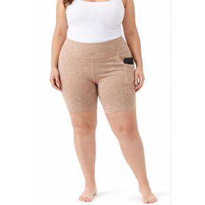 Old Navy Womens High-Rise Side-Pocket Bike Shorts Beige Size 4X